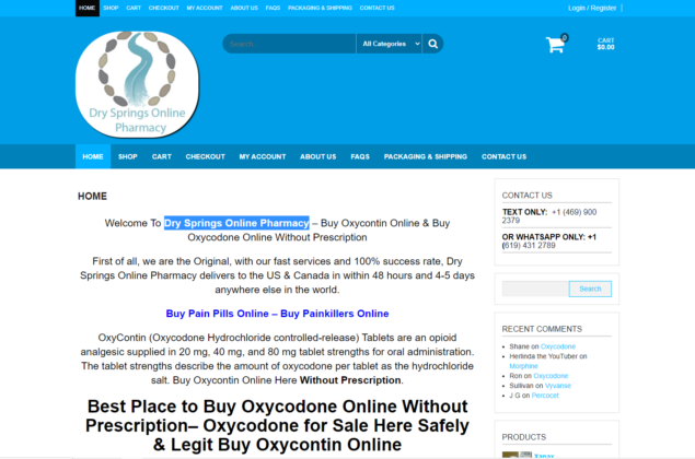 Dry Springs Online Pharmacy